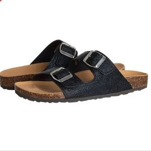 DUCCELLI Made in Italy Jaimee leather comfort lagenlook buckle Sandals